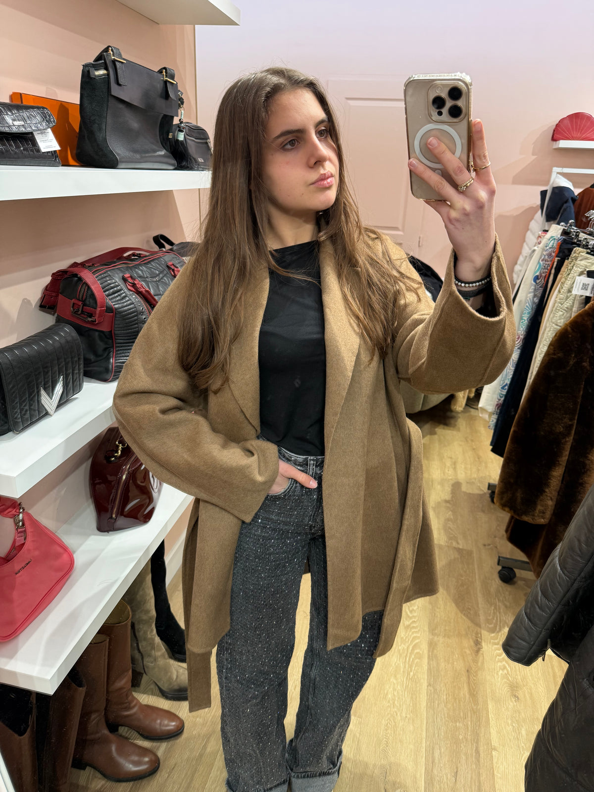 Manteau marron Massimo Dutti Taille TM/L