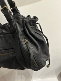 Sac en cuir noir Gérard darel