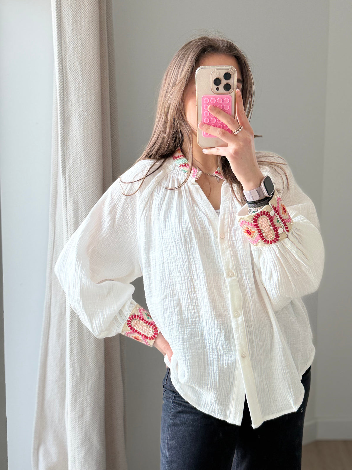 Blouse It Hippie blanche M