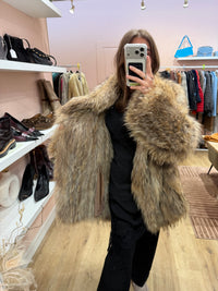 Manteau en vrai fourrure Maje T.U 10/09