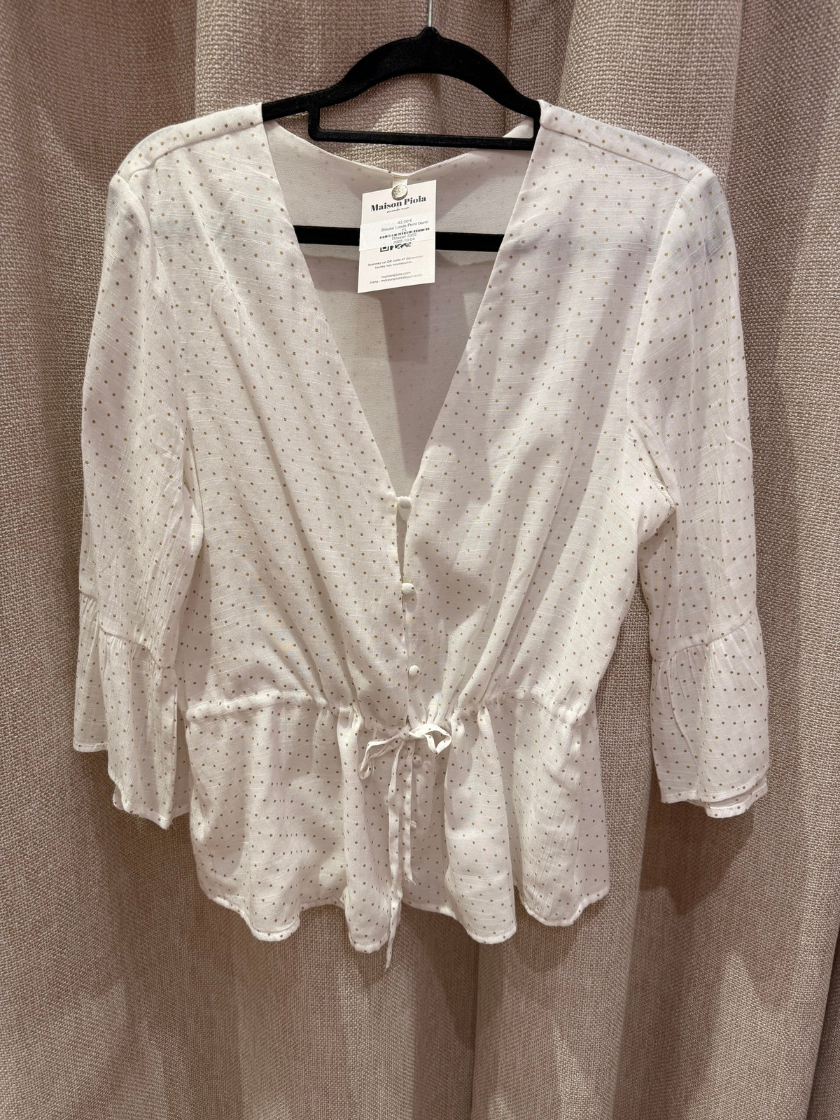 Blouse I.code Point blanc T.L