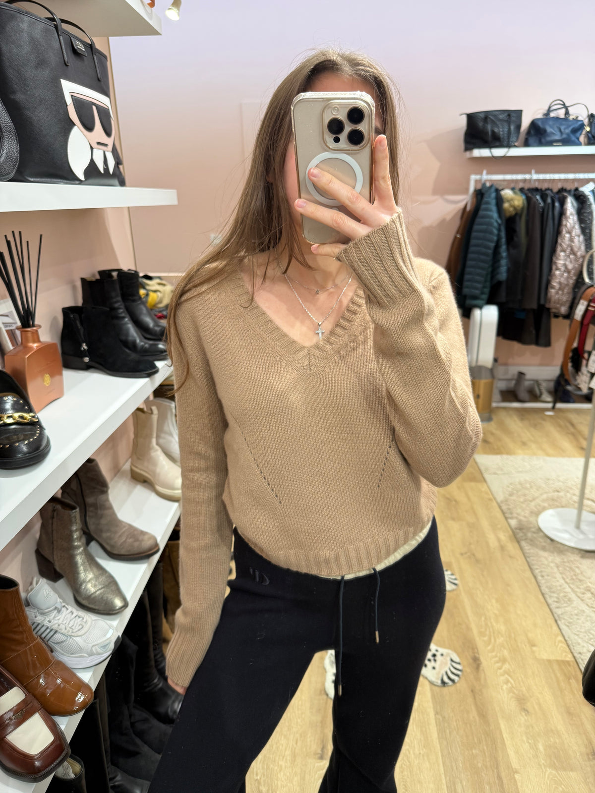 Pull camel Max Mara T.M laine