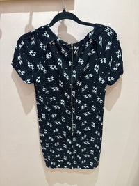 Robe Claudie Pierlot noire éclair blanc T.36