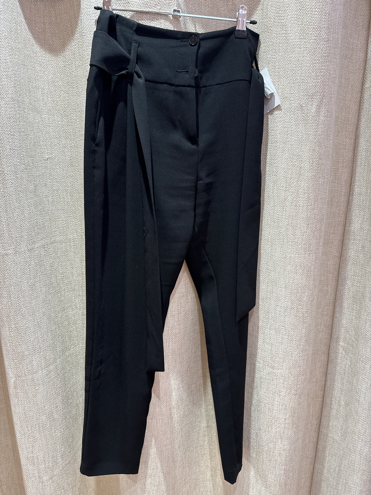 Pantalon noir fluide ceinture IKKS T.36