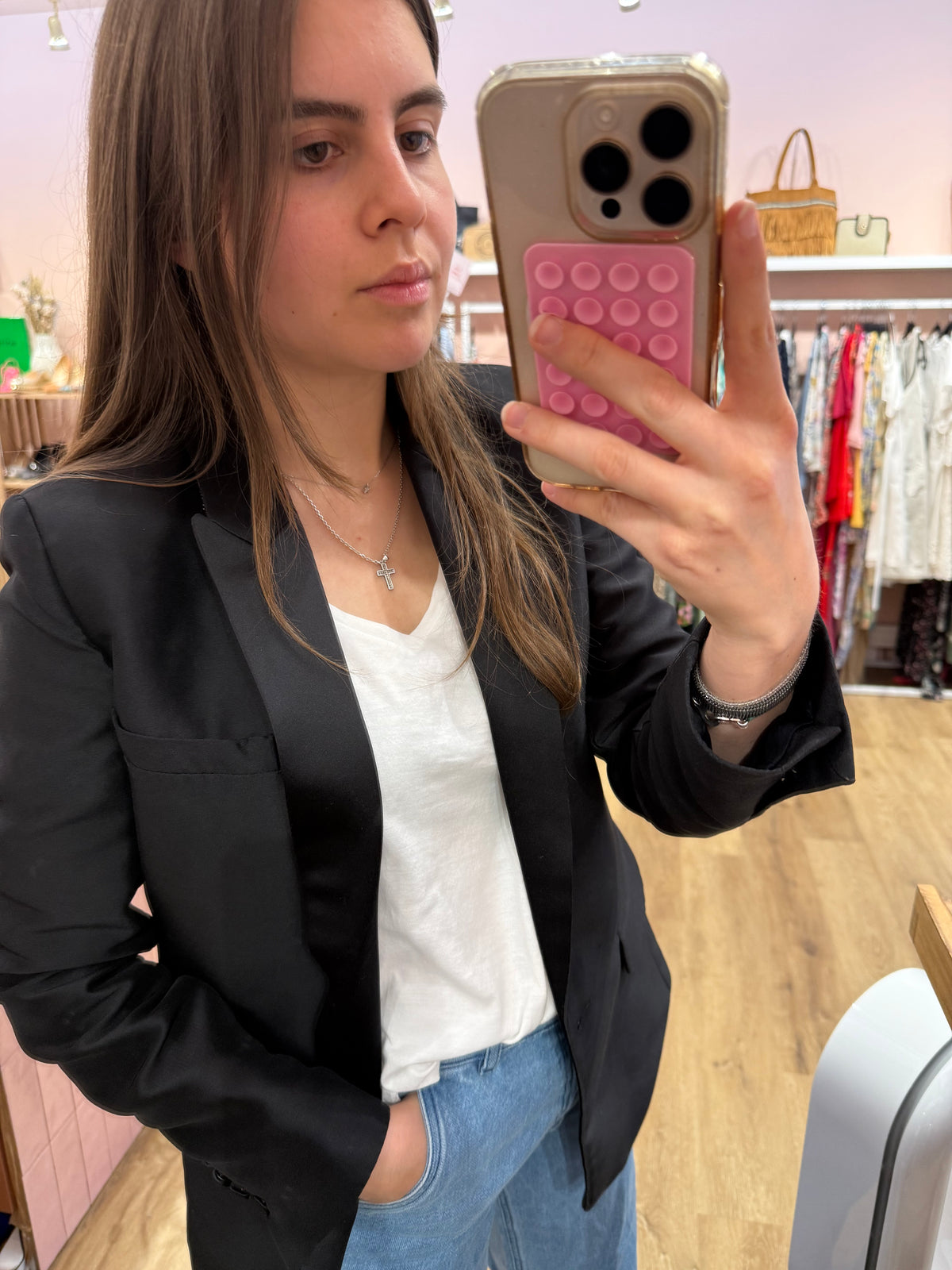 Sandro blazer noir T.36 07/06