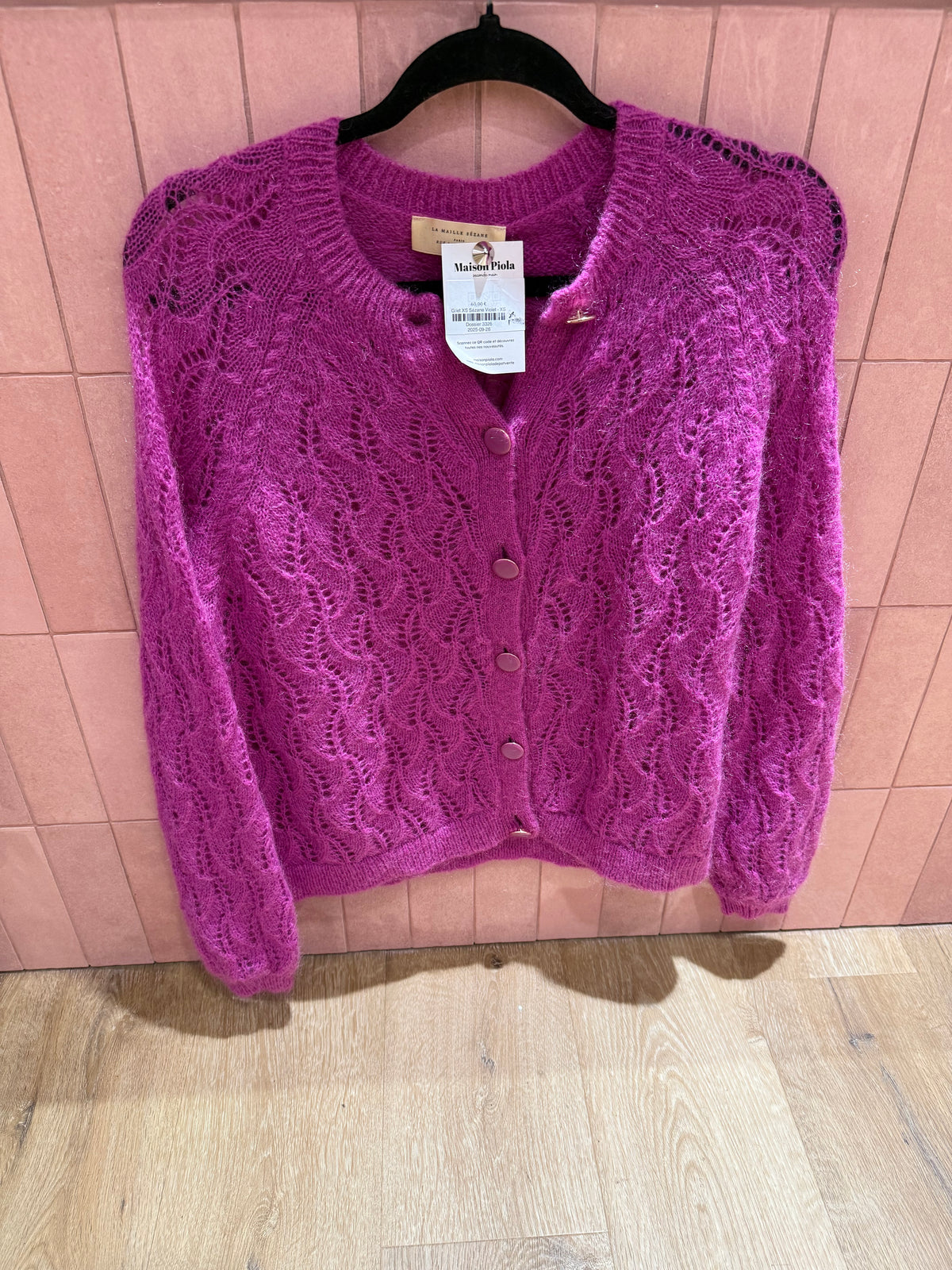 Pull XS Sézane roses