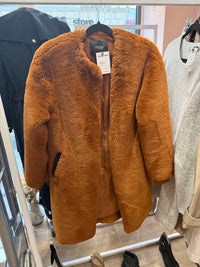 Veste camel fausse fourrure Maje T.L