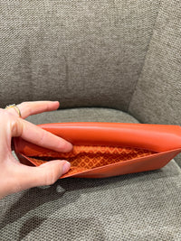 Porte-feuille Longchamp orange en cuir