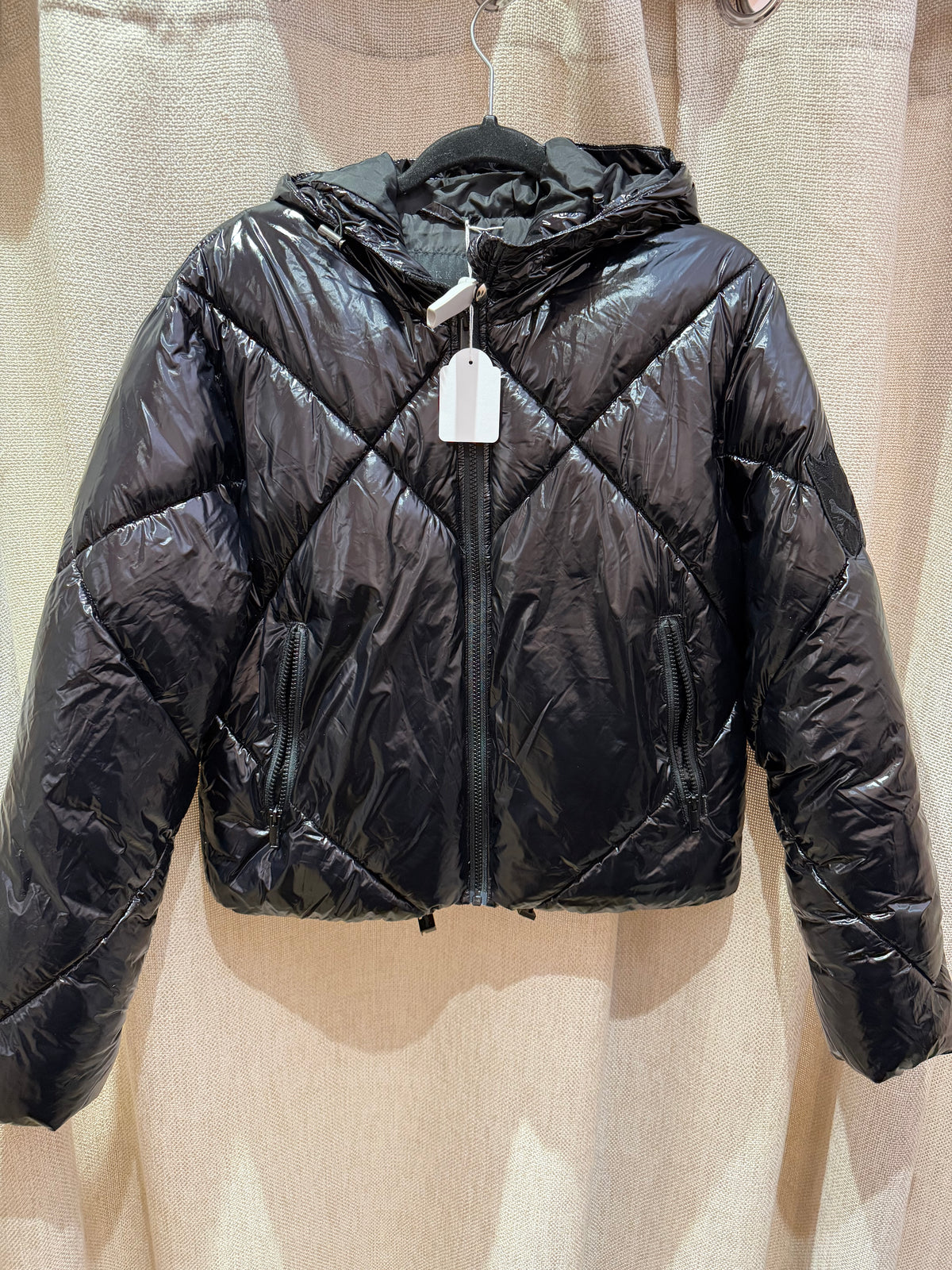 Doudoune noire brillante IKKS T.36 25/10