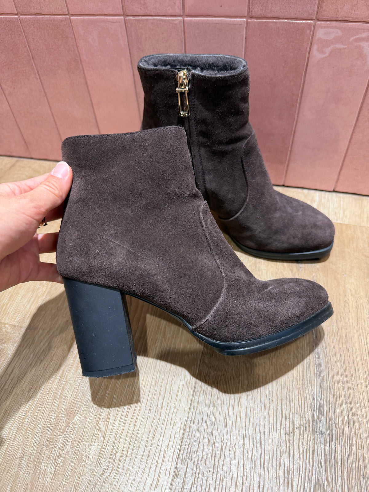 Bottines marron en daim Tod’s - T.36 15/09