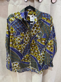 Chemise motif bleu et jaune Paul & Joe T.L