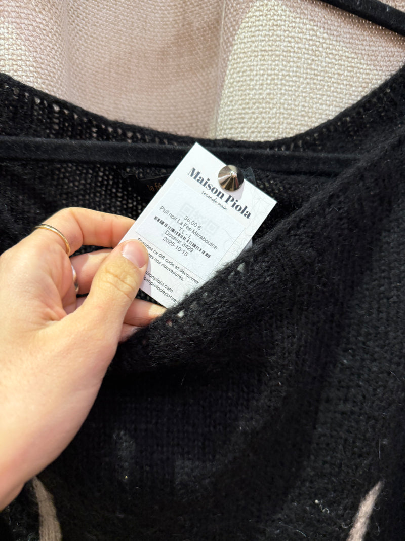 Pull noir La Fée Maraboutée T.L