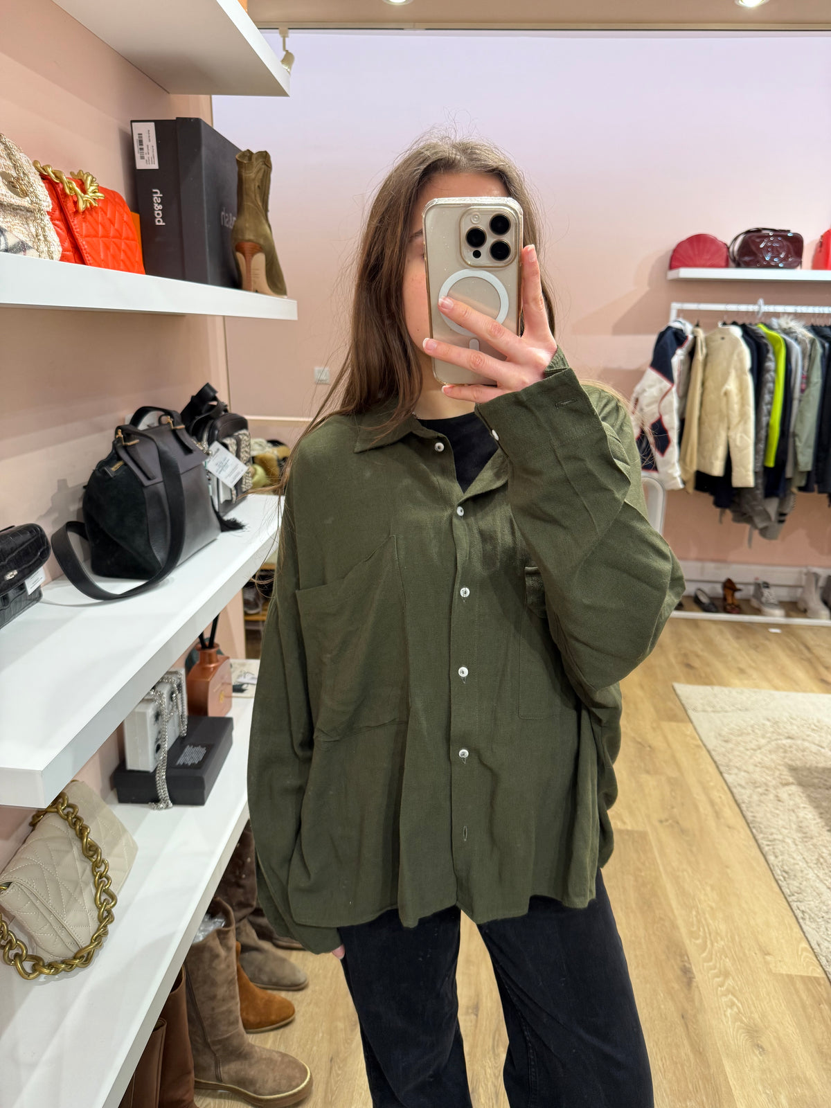 Chemise kaki Momoni T.L