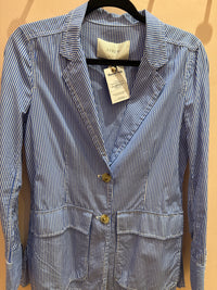 Veste rayures blanches bleu J.Crew T.M