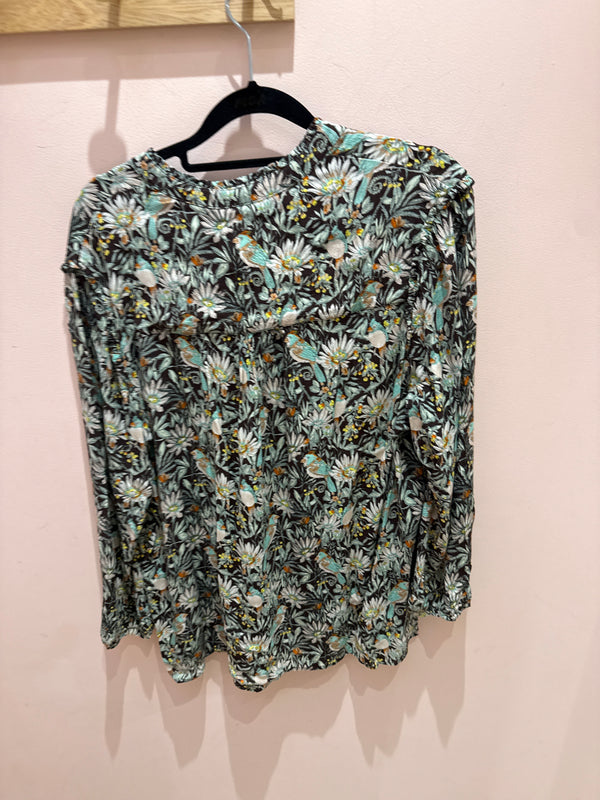 Blouse Kookaï marron et verte T44