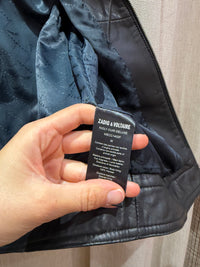 Veste en cuir Zadig & votlaire deluxe T.M 06/10