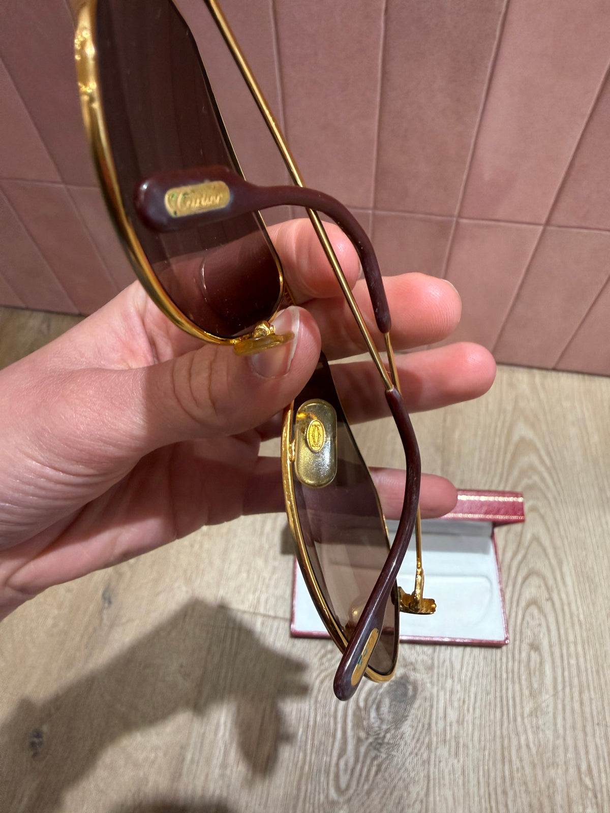 Lunettes cartier plaqué or