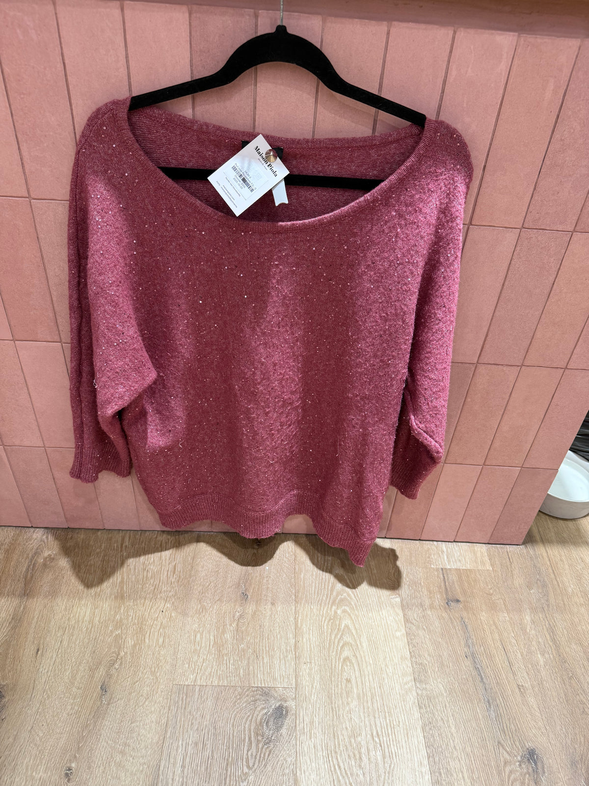 Pull rose Riu pailleté T.S