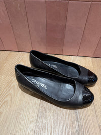 Ballerines noires Chanel - T.36 1/2 13/09