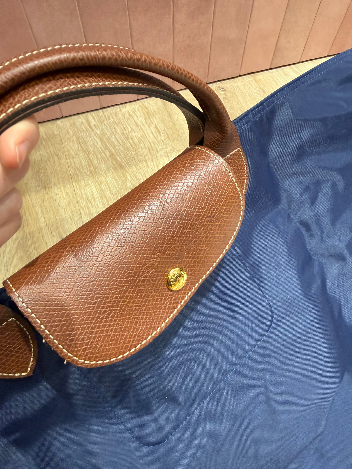 Sac bleu XL Longchamp Le Pliage