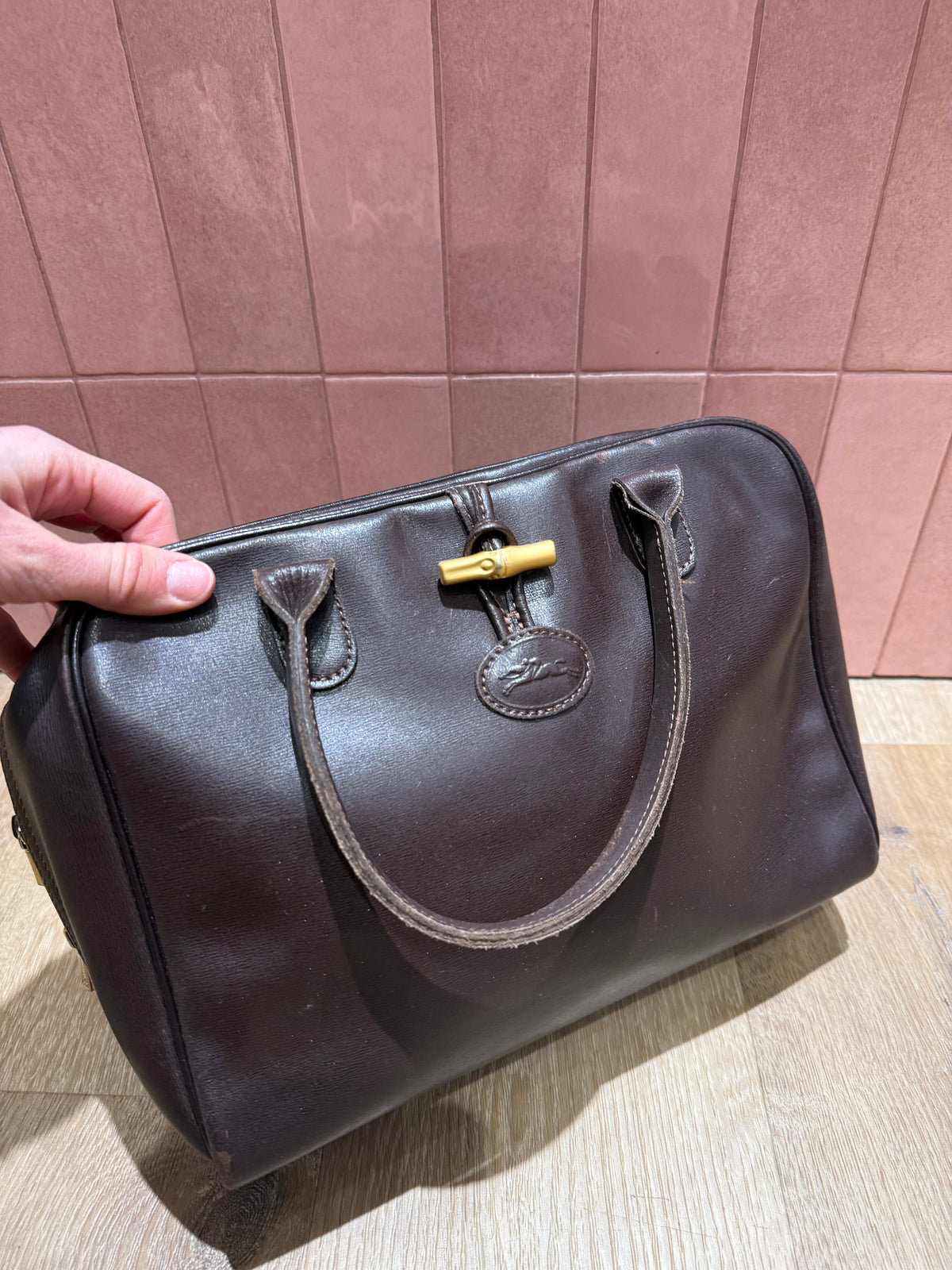 Sac Longchamp marron vintage