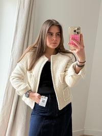 Veste tweed blanche Rinascimento T.M