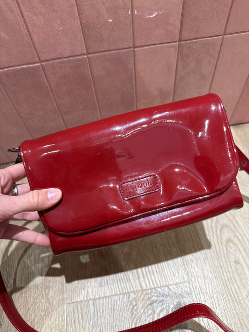 Sac rouge vernis Lipault