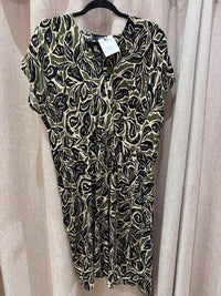 Caroll robe verte et noire 44