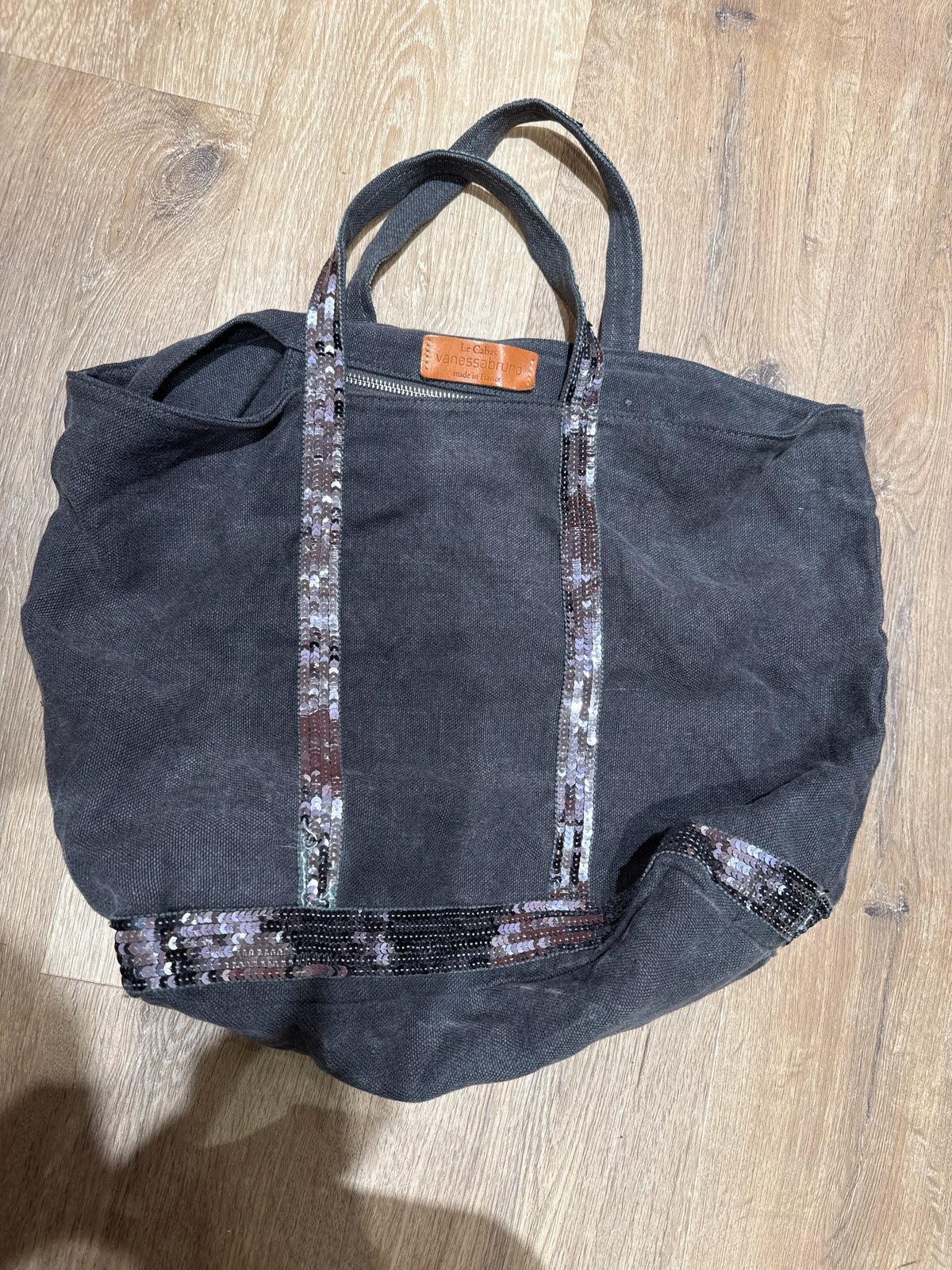 Cabas Vanessa Bruno gris T.U