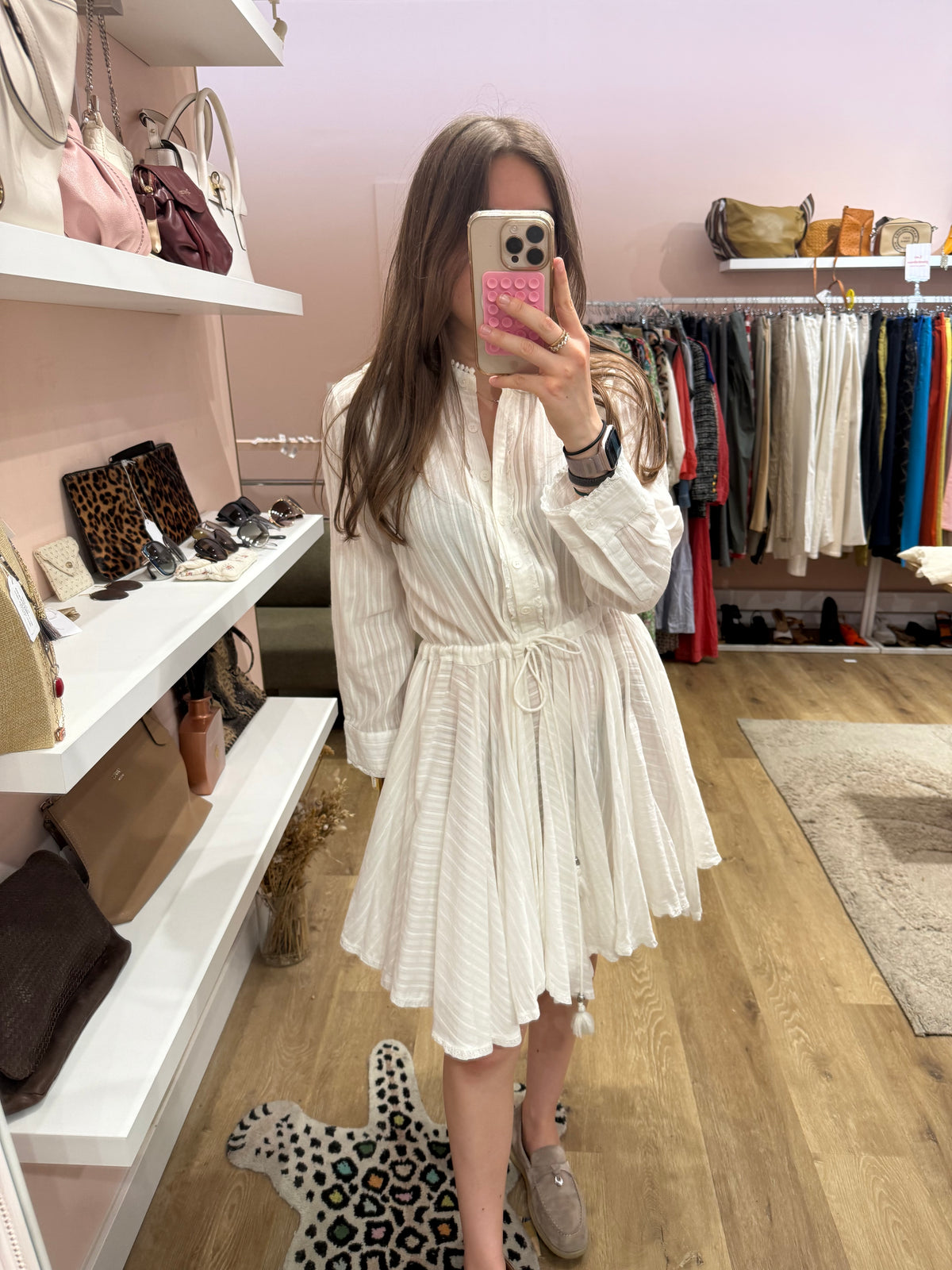 Robe Blanche Zadig & voltaire patineuse T.L 30/06