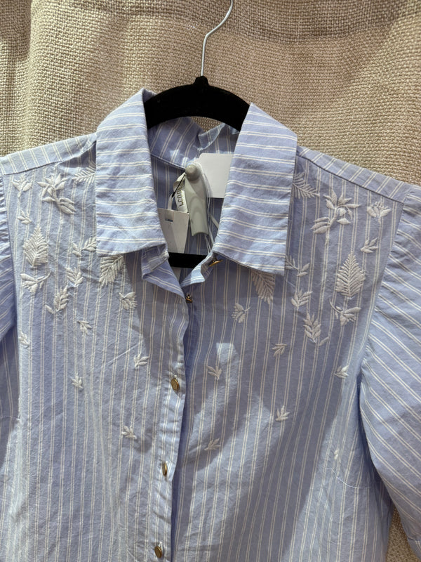 Robe bleu ciel à rayures I.Code T.34 16/06