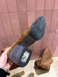 Bottes talons marron cuir (Kennel) — T.39