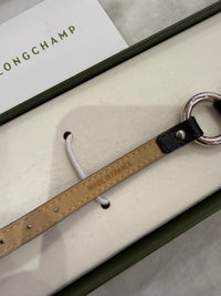 Bracelet noir en cuir Longchamp