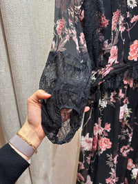 Robe The Kooples – Noir fleurs – T.XS/S