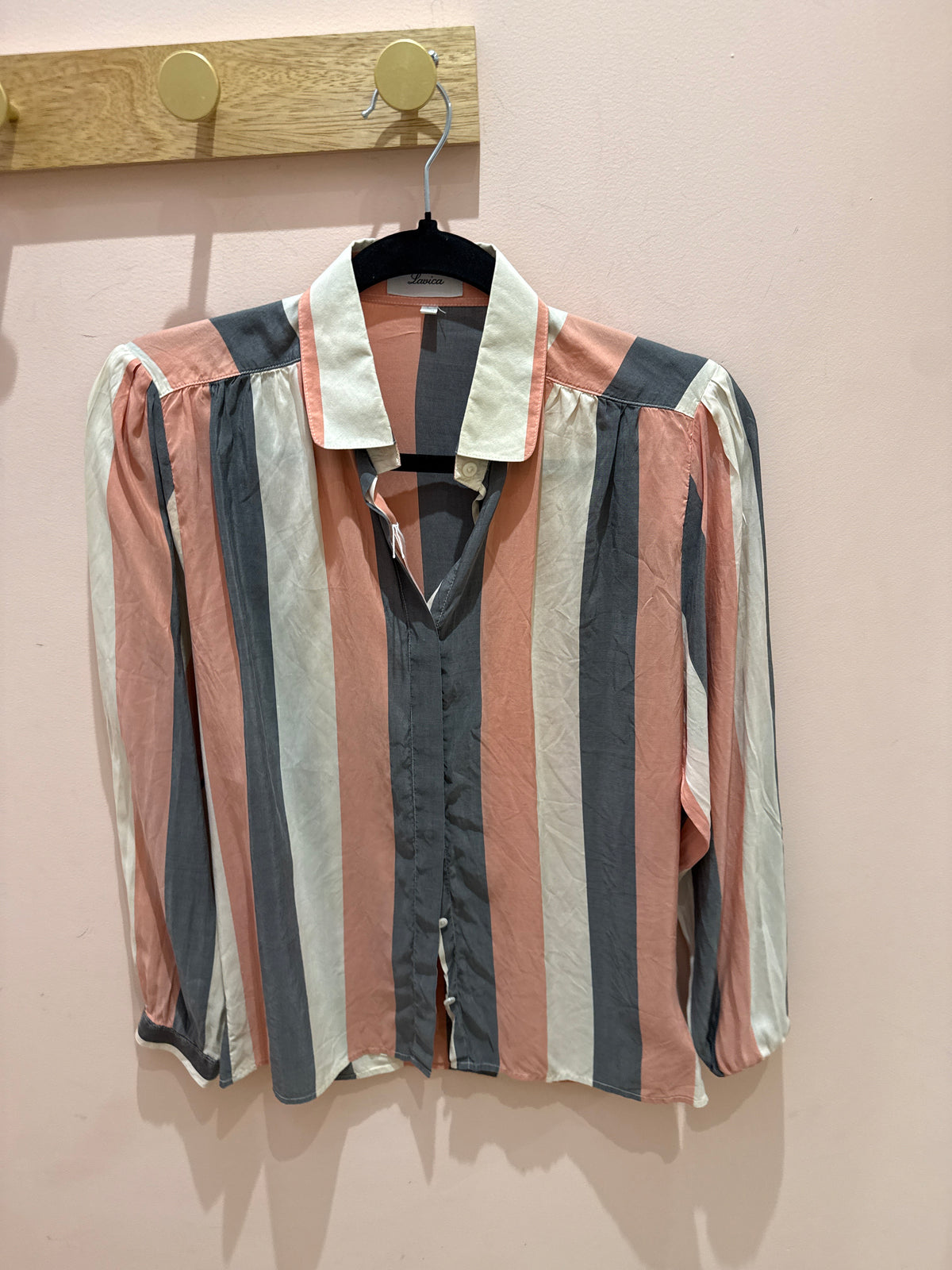 Chemise Lavica en soie - gris - T.M
