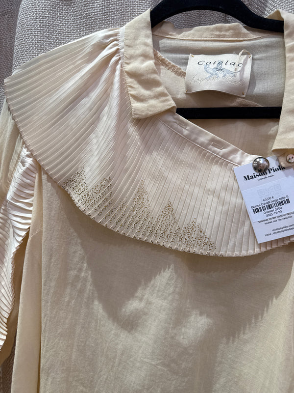 Blouse cotelac Cavalli beige taille S