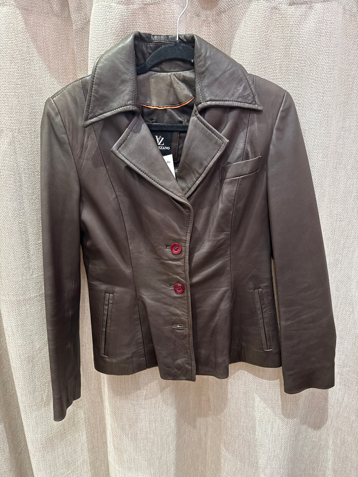Veste blazer cuir Verrazzano