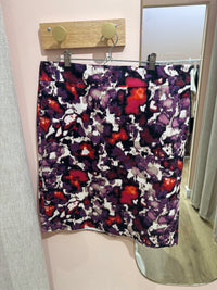 Jupe Ann Taylor blanc rose T.38
