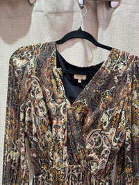Robe La Fée Atelier – Kaki et doré – T.38