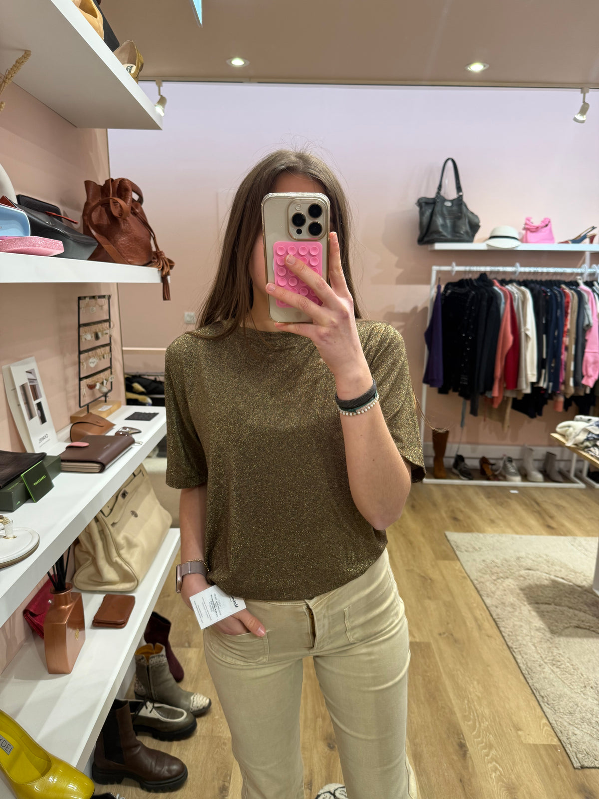 T-shirt doré Weill Taille TM