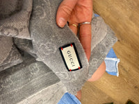 Écharpe Gucci grise 100% laine