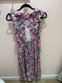 Robe longue Grace & Mila verte et rose T.S 20/06