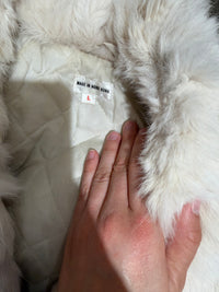 Manteau vraie fourrure lapin T.38/40 18/08