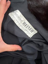Manteau en fourrure de vison marron T.38/40 18/08