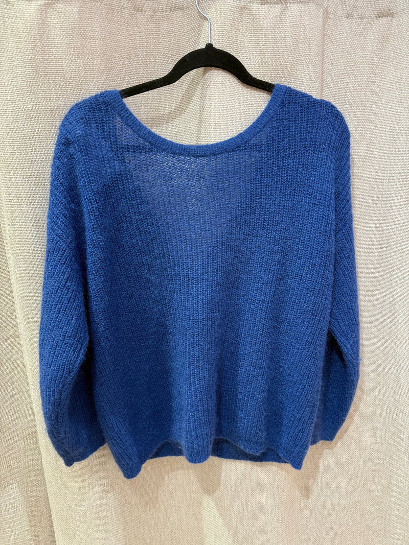 Pull bleu maille Maison 123 T.M