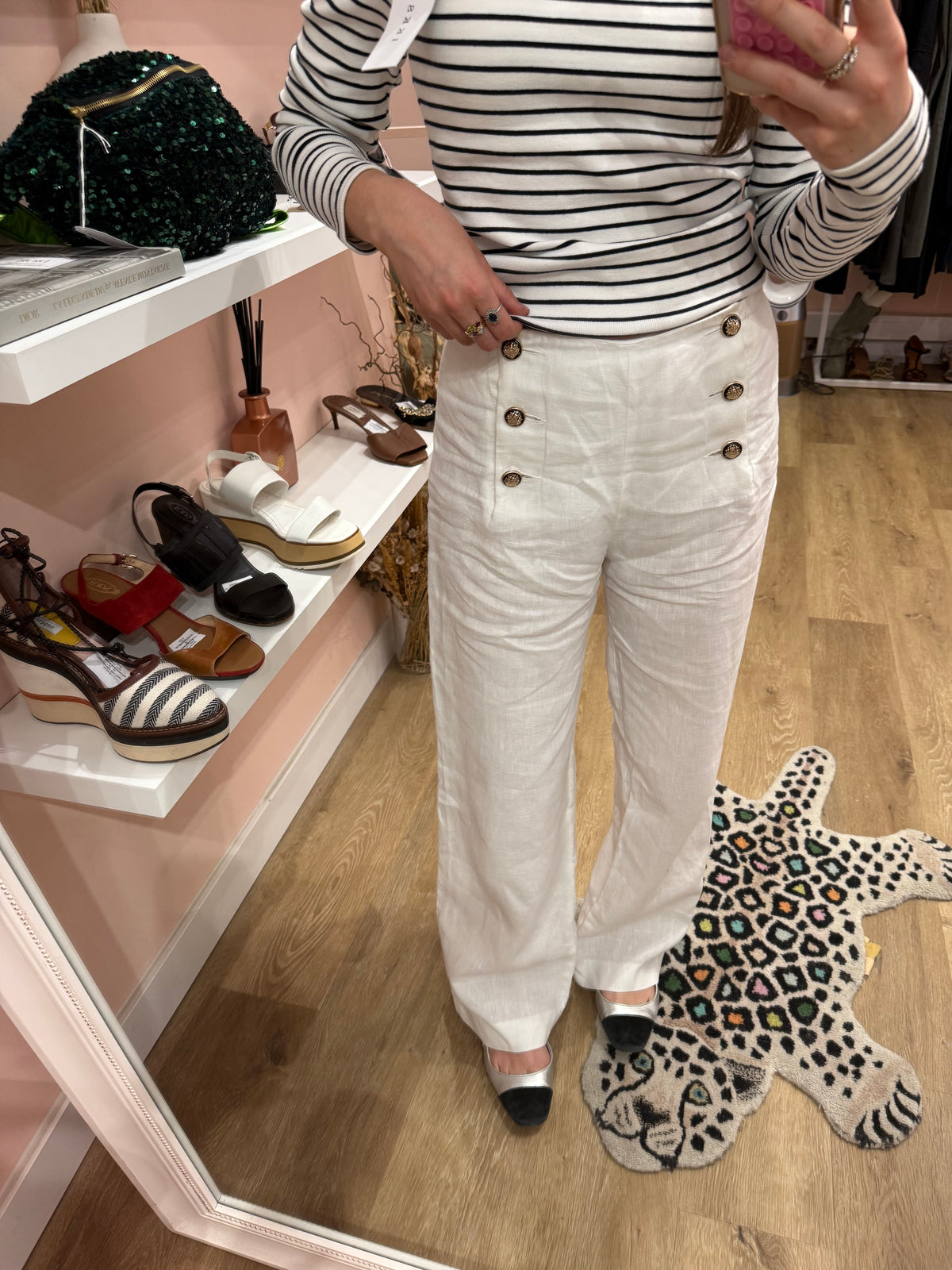 Pantalon en lin Gérard Darel T.40 16/06
