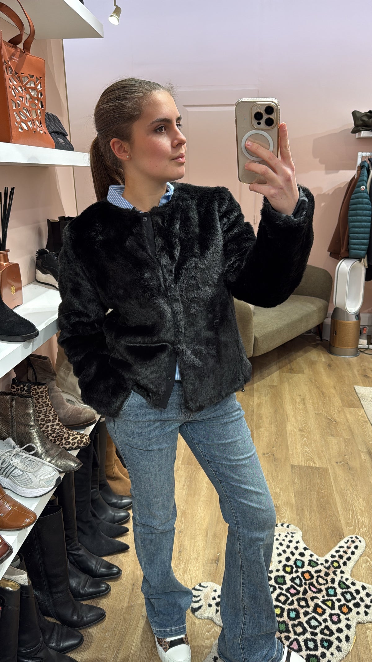 Veste fausse fourrure I.code