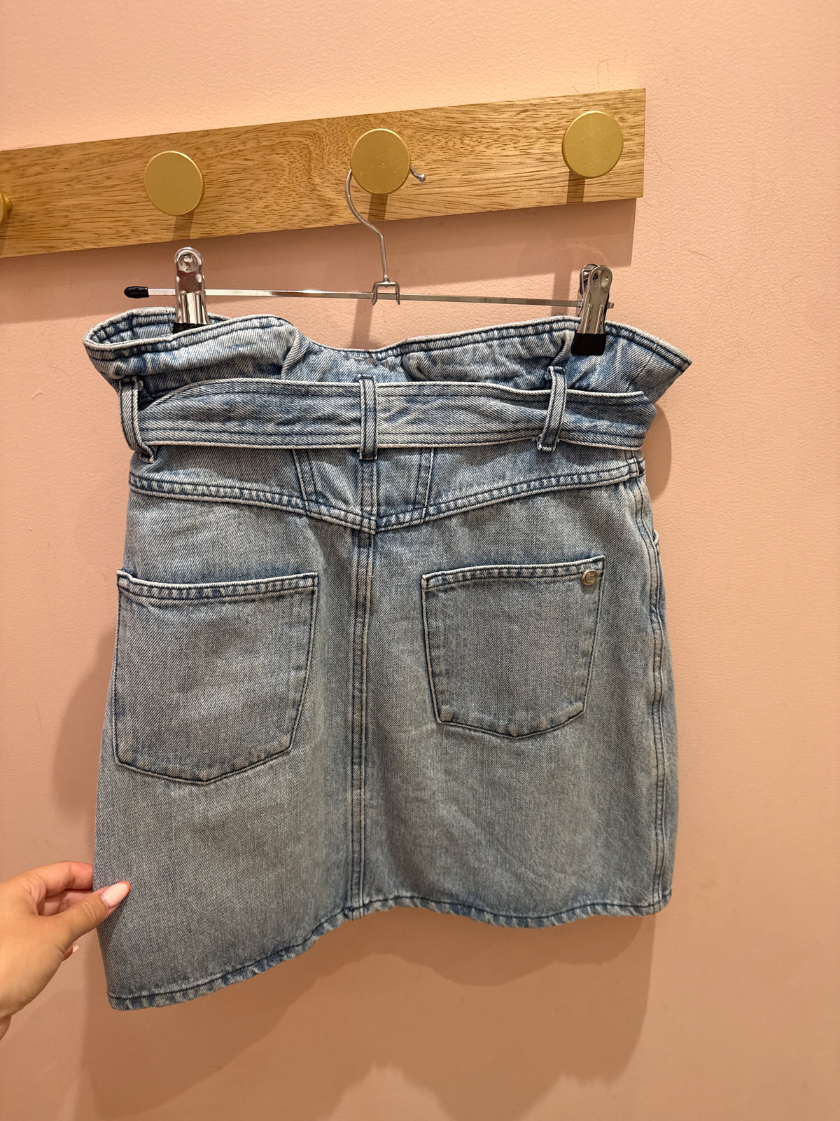 Claudie Pierlot Jupe en jean Jean T.34