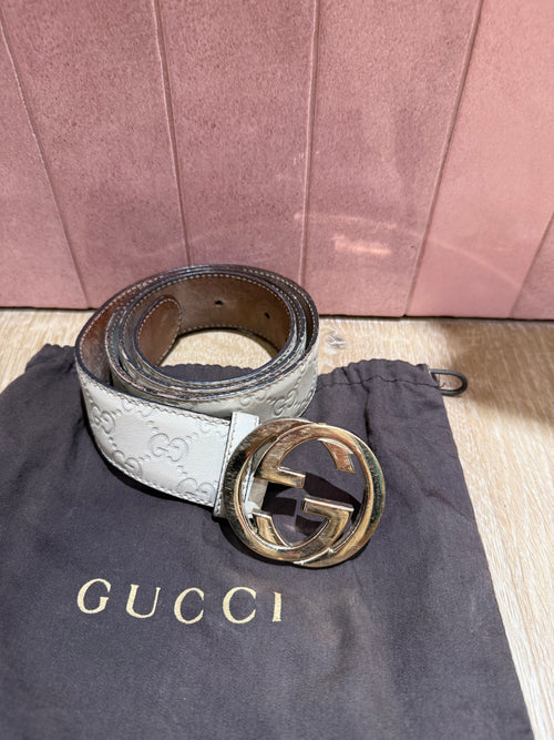 Ceinture Gucci beige taille 100