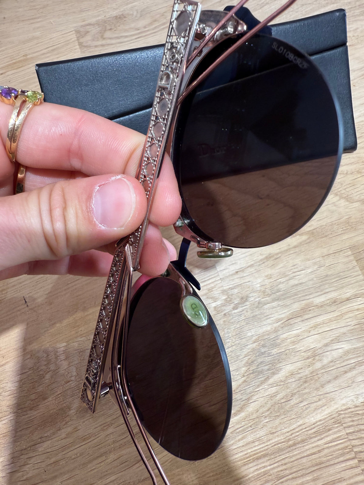 Lunettes Dior bleu TU